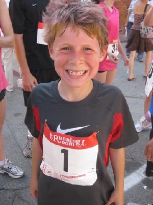 Cole in his Running Gear