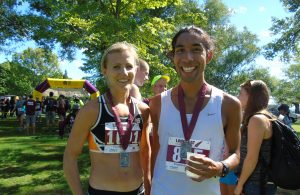 Rachel Hannah (left) and Eric Bang (right) were the top finishers at the Longboat 10K, held this past Sunday on Toronto's Centre Island.