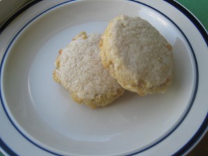 GF coconut cookies