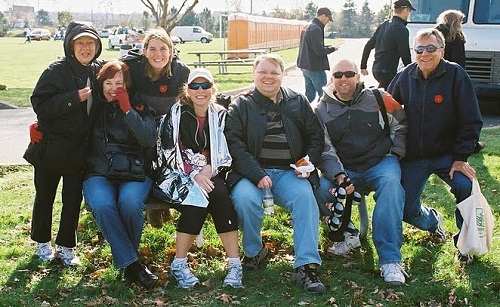 Gabby, Mom, Tanya, Me, Steve, Kirk, Dad; photo credit Bill who would have otherwise been in the picture too!