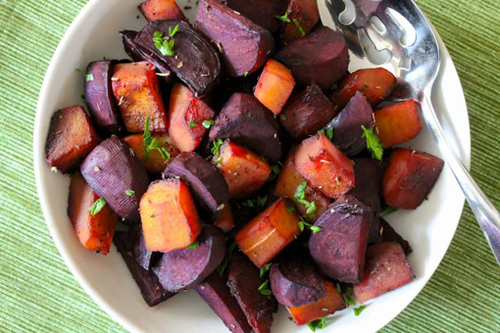 Maple Balsamic Roasted Beets and Squash - Eat Spin Run Repeat 4