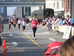 Crossing the finish line