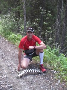 My latest victim...Not sure what happened to the rest of him...Ok, maybe not. Thanks to Mike F. for joining me on this evening workout - After a long day in the city, it's nice to have some company on the trails, especially when you have to push to your limits!