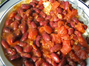 Spicy red beans