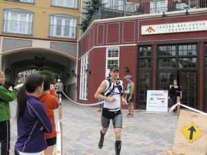 The final stretch down Mt Tremblant's main drag - A 58km epic adventure in some of the most technical terrain I've ever run!