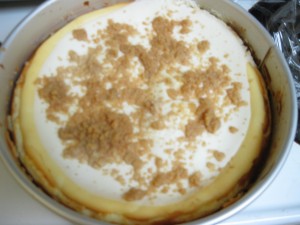 cheesecake in pan