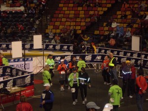 TFM and my Aunt at the finish line.  Her first full Bay.