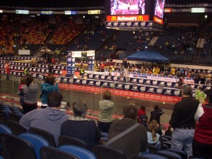 The finish line at Around the Bay