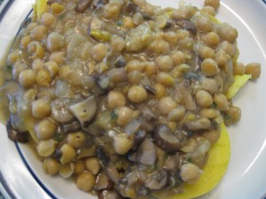 mushroom and chickpea