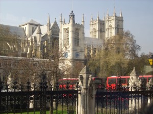 The view of Westminster Abbey is breathtaking