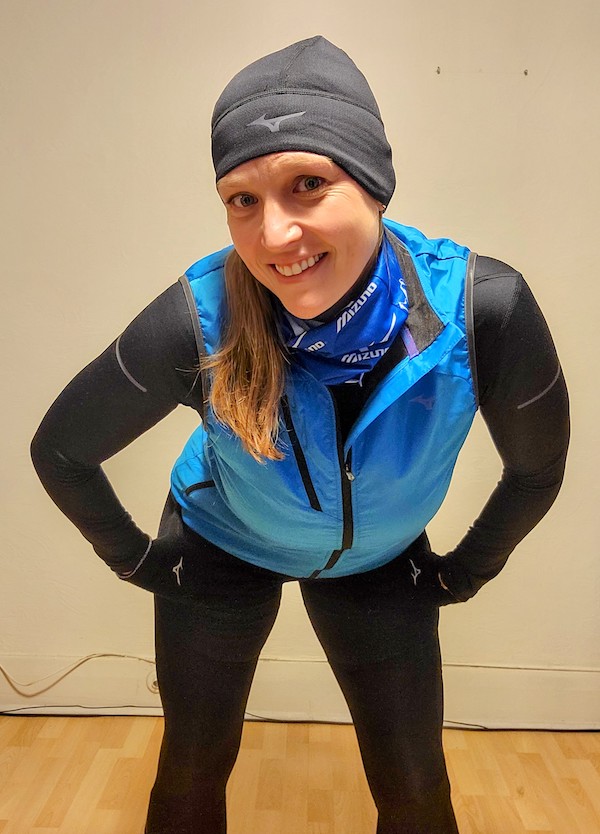 Leanne in Mizuno Breath Thermo gear